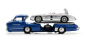 Preview: Mercedes Benz blaues Wunder m 300SLR blau 1:43 Modellauto Schuco 450376800