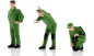 Preview: Figurenset Mechaniker John Deere grün 1:32 Modellauto Schuco 450391500