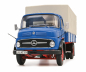 Preview: Schuco 450044800 Mercedes MB L911 blau Pritsche LKW 1:18 limitiert Modellauto