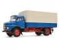 Preview: Schuco 450044800 Mercedes MB L911 blau Pritsche LKW 1:18 limitiert Modellauto