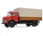 Preview: Schuco 450016400 Mercedes MB L911 rot Pritsche LKW 1:18 limitiert Modellauto