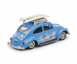 Preview: Schuco VW Käfer Surfer blau beetle Lowrider Love Peace 1:64 limitiert Modellauto