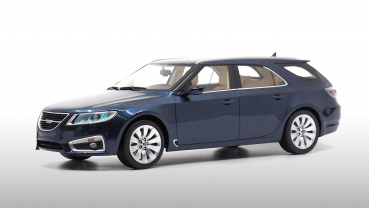 DNA Saab 9-5 Sportkombi 2010 fjord blau limitiert 1/399 Modellauto