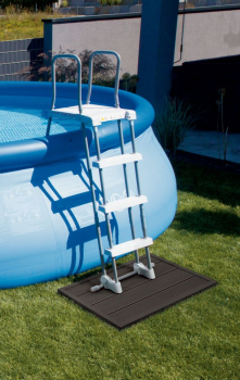 Steinbach 049028 Outdoor-Bodenelement für Leitern & Solarduschen Pool Dusche Gartendusche Camping