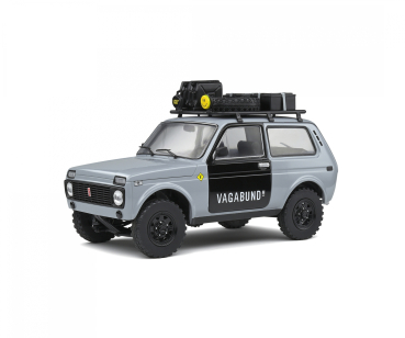 Solido 421181540 Lada Niva 1980 grau Vlada Vagabund mit Dachgepäckträger 1:18 Modellauto