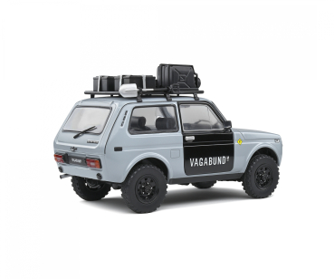 Solido 421181540 Lada Niva 1980 grau Vlada Vagabund mit Dachgepäckträger 1:18 Modellauto