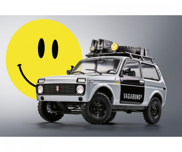 Solido 421181540 Lada Niva 1980 grau Vlada Vagabund mit Dachgepäckträger 1:18 Modellauto