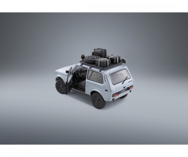 Solido 421181540 Lada Niva 1980 grau Vlada Vagabund mit Dachgepäckträger 1:18 Modellauto