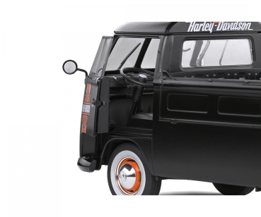 Solido 421181940 VW T1 Pritsche black custom Harley-Davidson 1:18 Modellauto