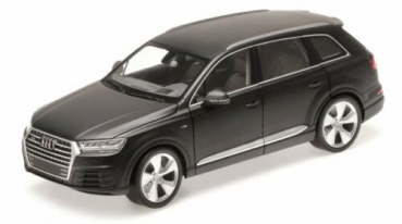 Minichamps 110014001 Audi Q7 4M 2015 schwarz matt 1:18 limitiert 1/300 Modellauto