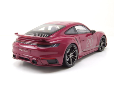 Minichamps PORSCHE 911 992 Turbo S Coupe 2021 Sport Design red 1:18 Modelcar limited 1/504