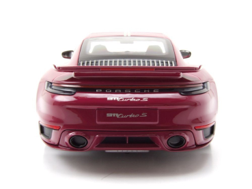 Minichamps PORSCHE 911 992 Turbo S Coupe 2021 Sport Design red 1:18 Modelcar limited 1/504