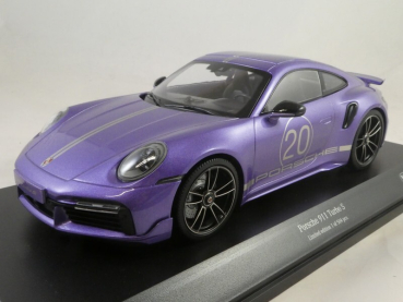 Minichamps 155069174 Porsche 911 992 Turbo S 2021 violett 1:18 limitiert 1/504 Modellauto