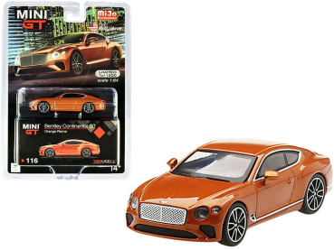 Mini GT Bentley Continental GT Orange LHD 1:64 limited MGT00116