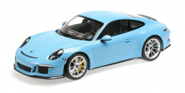 Minichamps 12506625 Porsche 911 R 991 gulf blau 2016 1:12 Modellauto