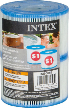 Intex 129001 Whirlpool Filterkartusche Typ S1 (Doppelpack) für Pool Filter
