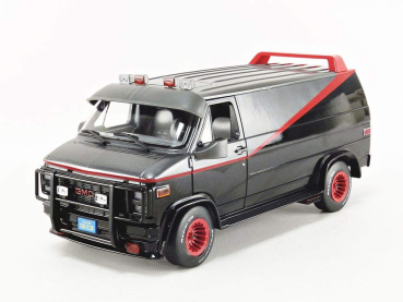 Greenlight 13521 GMC Vandura 1983 A-Team Van grey-black 1:18 Modellauto limitiert