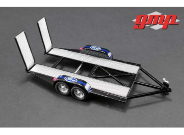 GMP Tandem Trailer mit Reifenregal 1:43 Ford Anhänger 14305