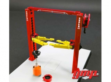 GMP 2-post lift red-yellow 1:43 14306 Modelcar Diorama Parts