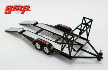 GMP Tandem Trailer mit Reifenregal 1:43 Chevrolet 14311 Auototransport Anhänger