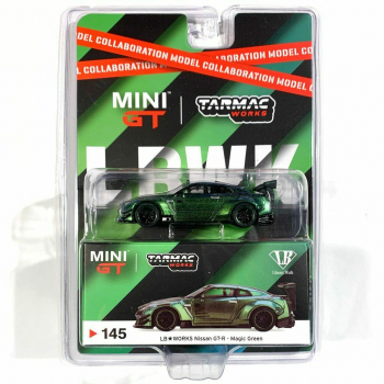 Mini GT LB WORKS Nissan GT-R (R35) Typ 2 Magic green LHD 1:64 limited MGT00145