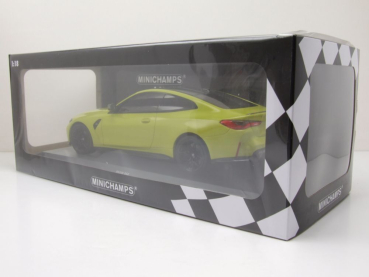 Minichamps 155020120 BMW M4 Coupe G82 2020 yellow 1:18 Modelcar