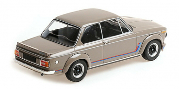 Minichamps 155026205 BMW 2002 Turbo E20 1973 braungrau + Decals 1:18 Modellauto