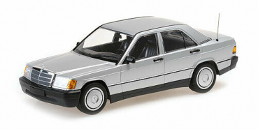 Minichamps 155037004 Mercedes-Benz 190E W201 1982 silber 1:18 Modellauto