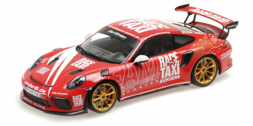 Minichamps PORSCHE 911 991.2 GT3 RS 2019 GETSPEED RACE TAXI red 1:18 Modellauto