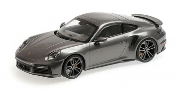 Minichamps 155069072 Porsche 911 992 Turbo S 2020 grey 1:18 limitiert 1/300 Modellauto