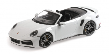 Minichamps 155069080 Porsche 911 992 Turbo S Cabrio 2020 white 1:18 limitiert 1/302 Modellauto
