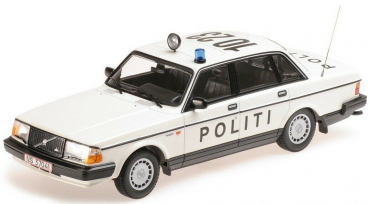 Minichamps 155171495 Volvo 240 GL 1986 Politi Danmark 1:18 limitiert 1/320 Modellauto