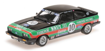 Minichamps 155798610 FORD CAPRI 3,0 FABERGÉ RACING LEE JEANS 1:18 STUART GRAHAM 2ND PLACE OULTON PARK BSCC 1979