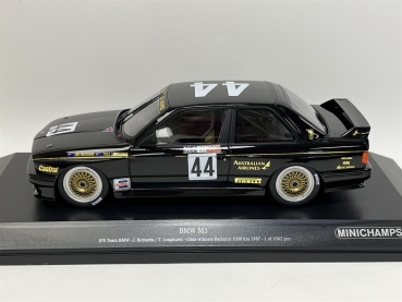 Minichamps BMW M3 JPS TEAM RICHARDS/LONGHURST 1987 1:18 Modellauto