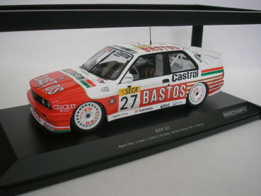 Minichamps BMW M3 Bigazzi Team Soper Hahne Martin 4th Place 24h SPA 1990 1:18 Modellauto