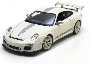 Bburago 11036W Porsche 911 997 GT3 RS 4.0 weiss 1:18 Modellauto