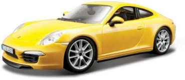 Bburago 15621065 Porsche 911 Carrera S gelb 1:24 Modellauto