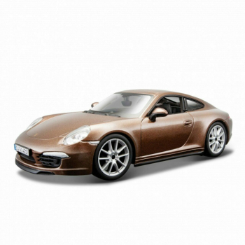 Bburago 15621065 Porsche 911 Carrera S braun 1:24 Modellauto