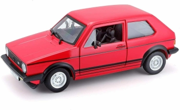 Bburago 15621089 VW Golf I GTI MK1 rot 1:24 Modellauto