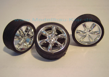 Hoppin Hydros Radsatz "Slim 20s Talon" 522 Chrom (26 mm)