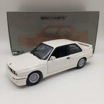 Minichamps BMW M3 E30 1987 weiss 1:18 modelcar