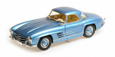 Minichamps MERCEDES-BENZ 300 SL ROADSTER (W198) 1957 BLAU metallic 1:18 limitiert Modellauto