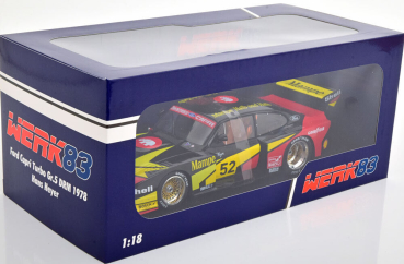 WERK83 Ford Capri Hans Heyer Zakspeed Mampe Gruppe 5 #52 DMR 1978 1:18 limitiert Modelcar