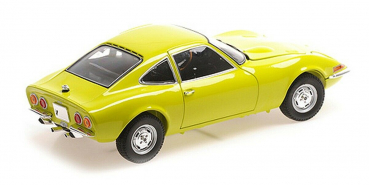 Minichamps 180049032 Opel GT 1900 gelb 1970 1:18 Modellauto