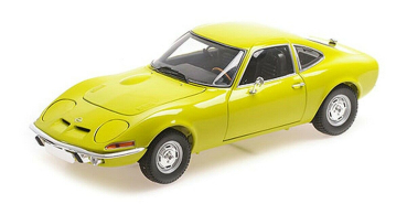 Minichamps 180049032 Opel GT 1900 yellow 1970 1:18 Modellauto