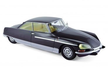Norev Citroën DS 21 Chapron Le Leman 1968 darkblue 1:18 - 18004A with light