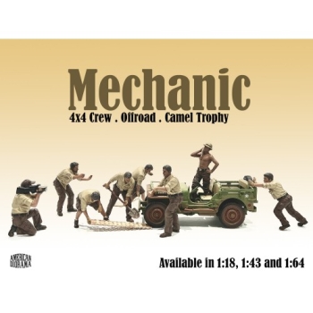 American Diorama 18015 Mechaniker Crew Figur offroad camel trophy Nr.5 1:18 limitiert 1/1000