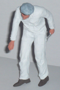 Figurenmanufaktur 180110 Mechaniker im weissen Overall - Figur 1:18