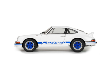 Porsche 911 RSR weiß / blaue Carrera Streifen 1973 1:18 Solido 421186587 Modellauto