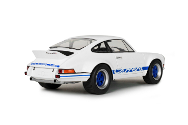 Porsche 911 RSR weiß / blaue Carrera Streifen 1973 1:18 Solido 421186587 Modellauto
